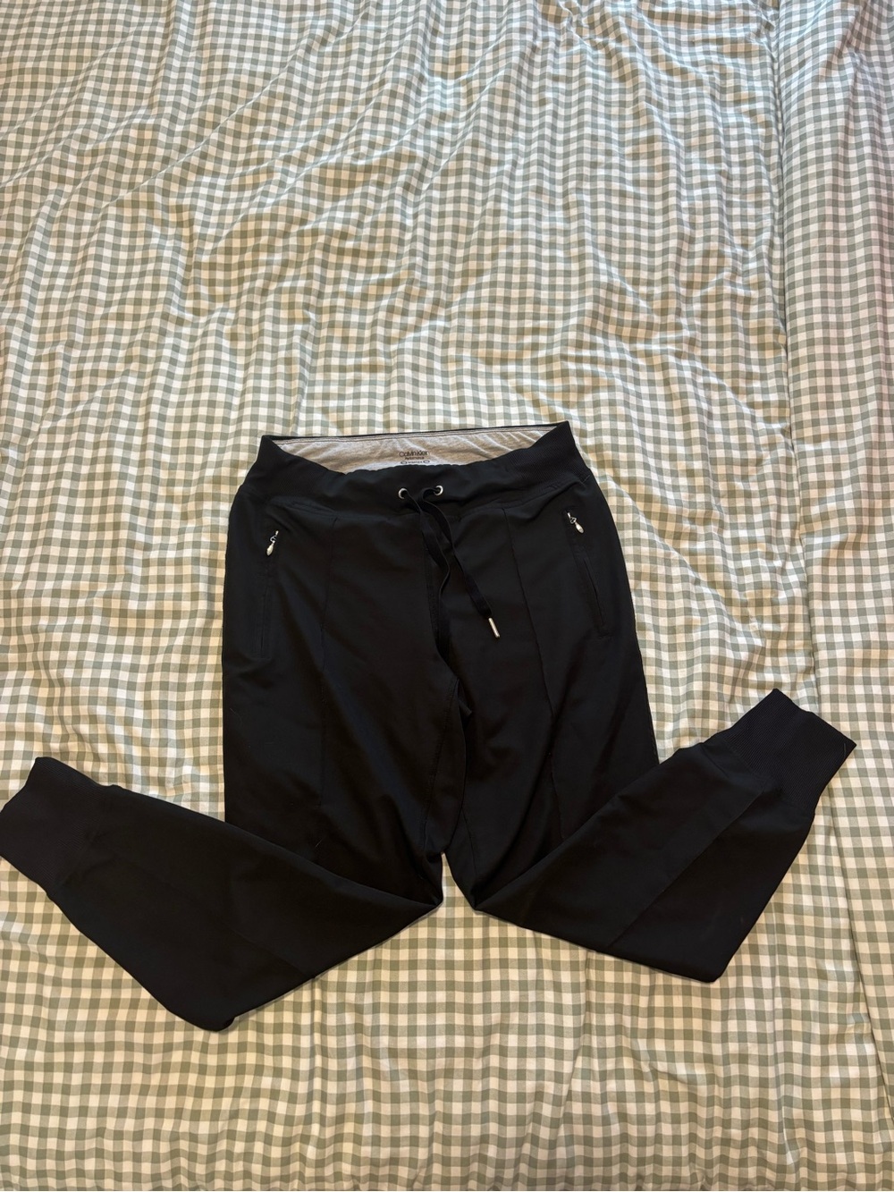 Calvin Klein Black Drawstring Jogger Track Pants